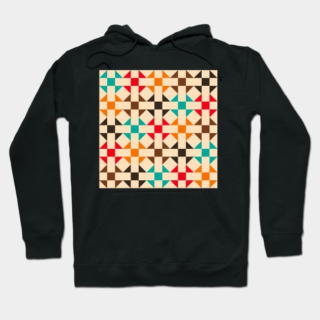 Geometric Pattern: Quilt: Summer Hoodie by Red Wolf